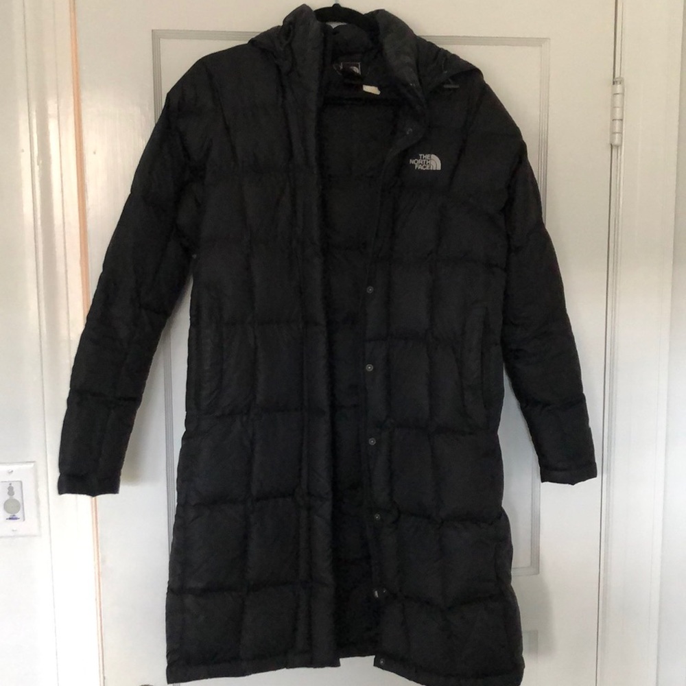 Black North Face parka
